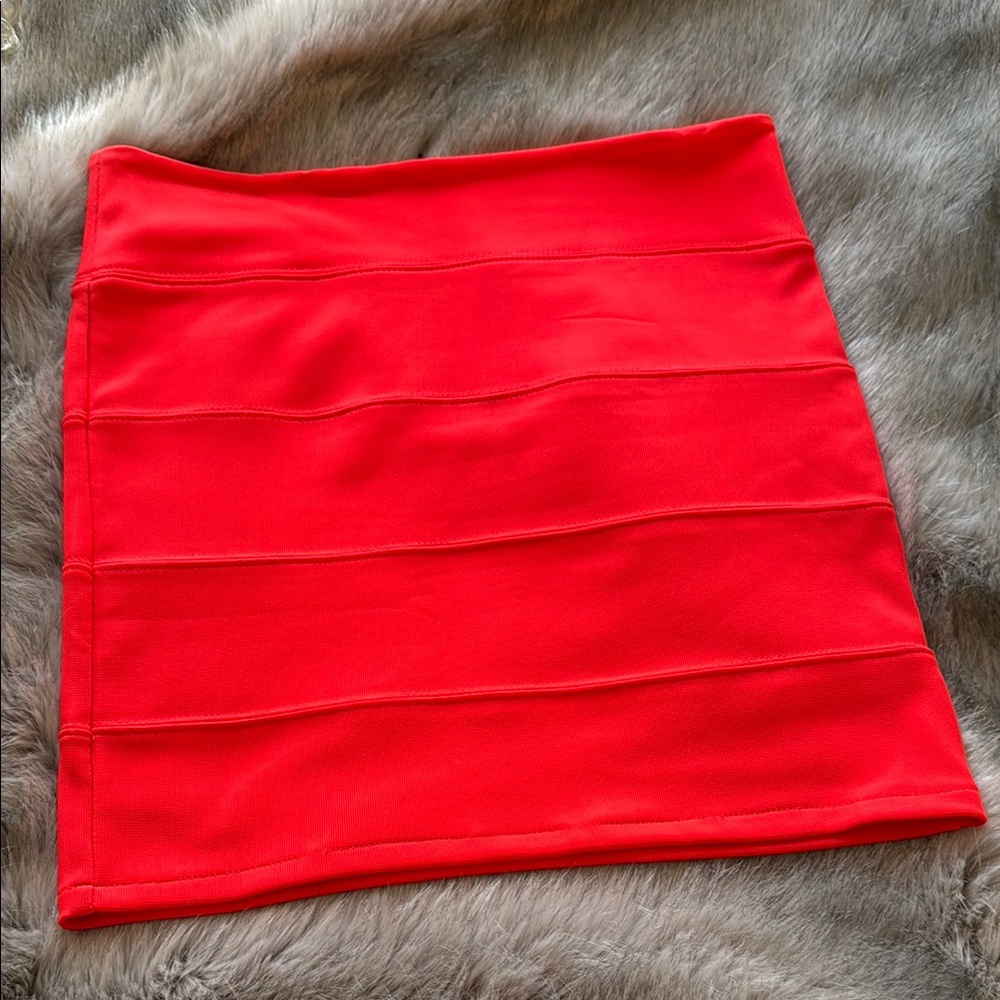 Millau bandage skirt- bright salmon